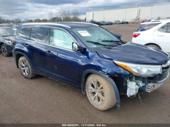  Salvage Toyota Highlander