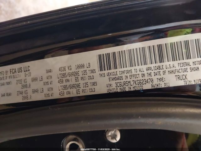 Ram 2500 Big Horn  4x4 6'4 Box Image 16