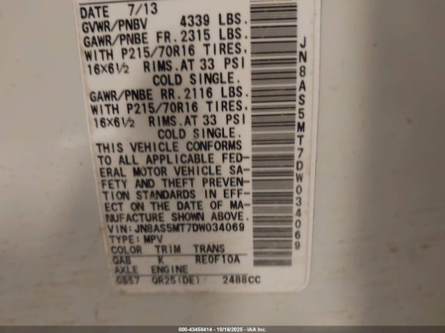 Nissan Rogue S Image 3