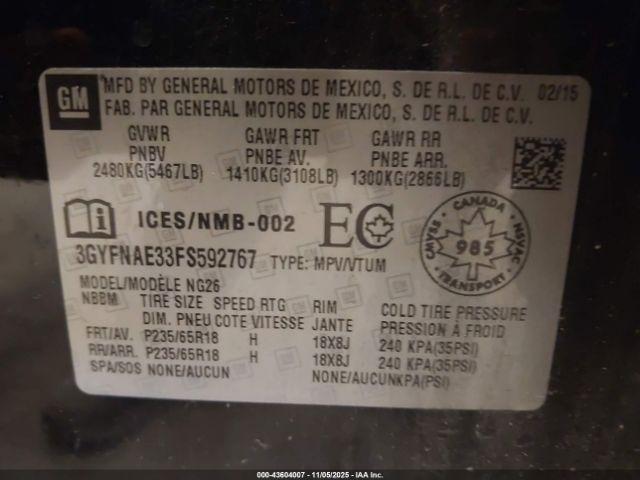 Cadillac SRX Standard Image 16