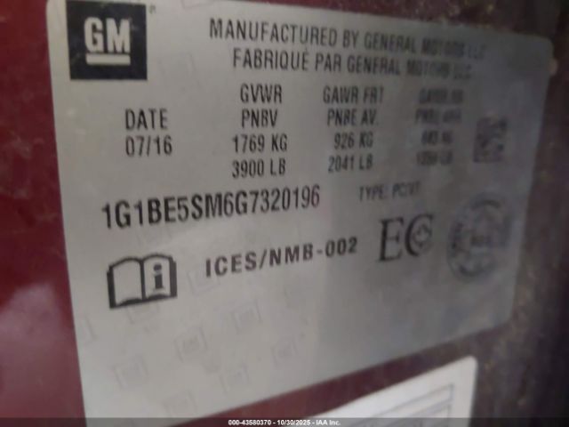 Chevrolet Cruze Lt Auto Image 9