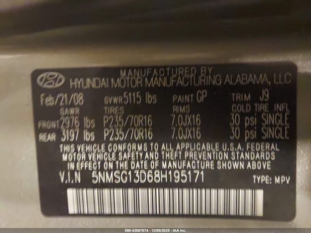 Hyundai SANTA FE Gls Image 8