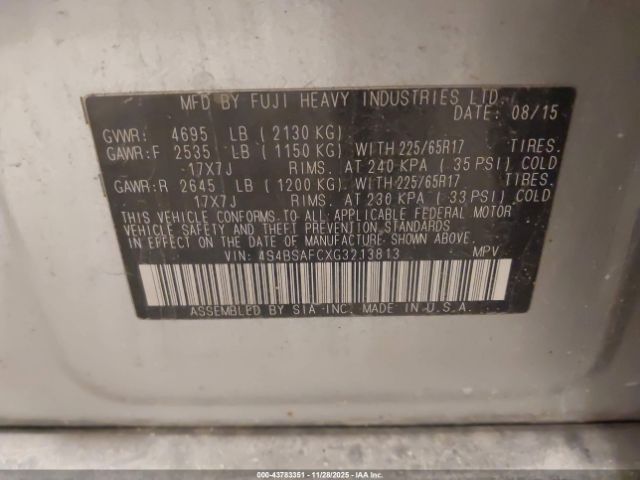 Subaru Outback 2.5i Premium Image 13